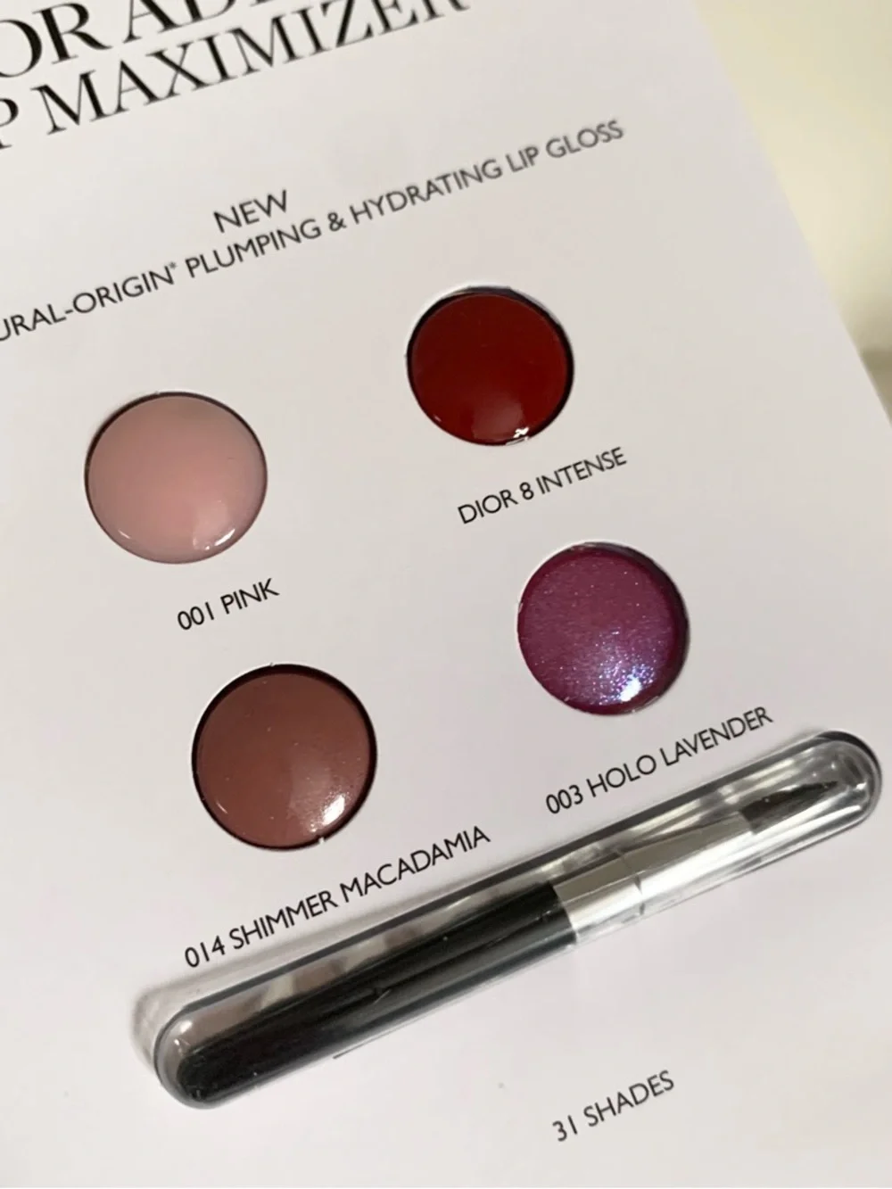 Hold Dior plumping lip gloss kit